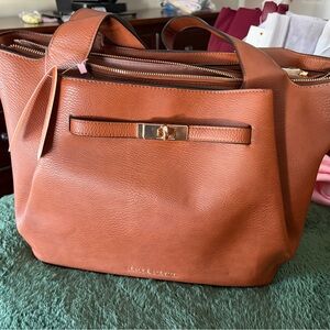 Poppy & Peonies Anniversary “Poppy” Tote in Chestnut, NWT